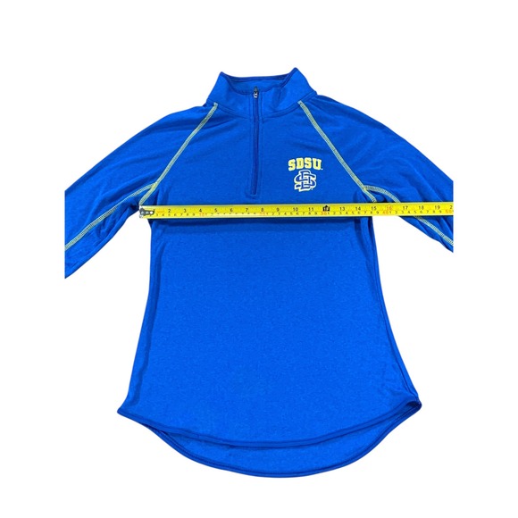 SDSU San Diego State Aztecs Quarter Zip Pullover Top Activewear Womens - Picture 3 of 6